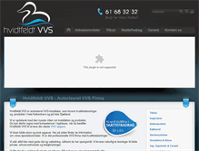 Tablet Screenshot of hvidtfeldt-vvs.dk